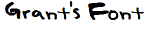 Grant's Font