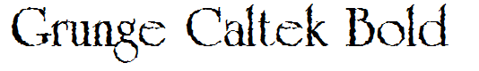 Grunge Caltek Bold