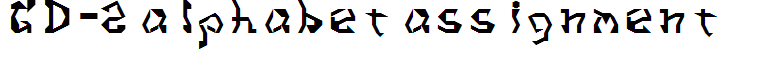 GD-2 alphabet assignment