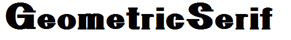 GeometricSerif