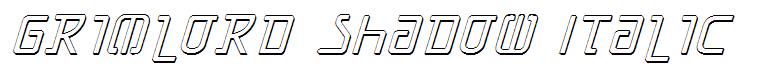 Grimlord Shadow Italic