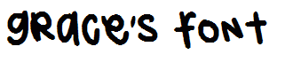 grace's font