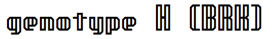 genotype H (BRK)