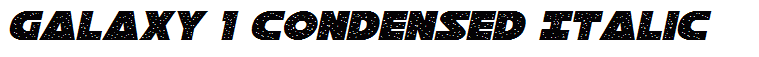 Galaxy 1 Condensed Italic