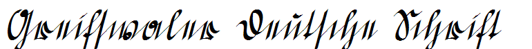 Greifswaler Deutsche Schrift