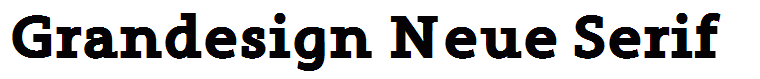 Grandesign Neue Serif