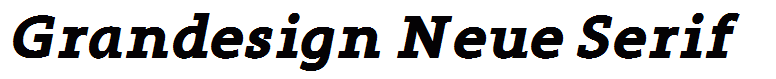 Grandesign Neue Serif