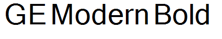 GE Modern Bold