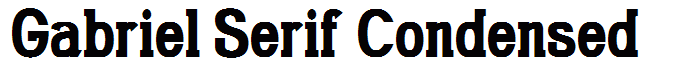 Gabriel Serif Condensed