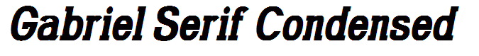 Gabriel Serif Condensed