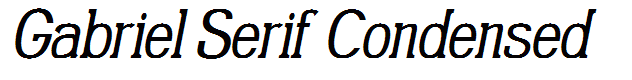 Gabriel Serif Condensed