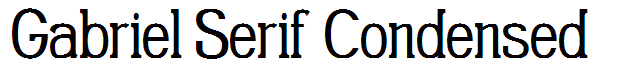 Gabriel Serif Condensed