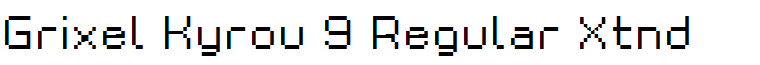Grixel Kyrou 9 Regular Xtnd
