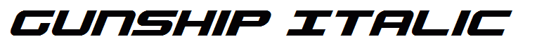 Gunship Italic