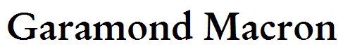 Garamond Macron