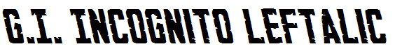 G.I. Incognito Leftalic