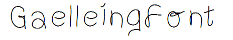 GaelleingFont