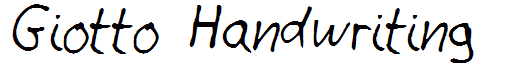 Giotto Handwriting