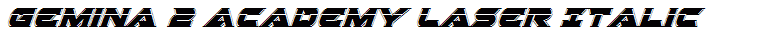 Gemina 2 Academy Laser Italic