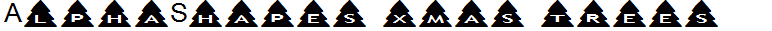 AlphaShapes xmas trees