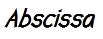 Abscissa