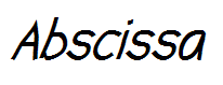 Abscissa