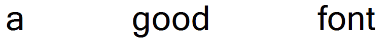a good font