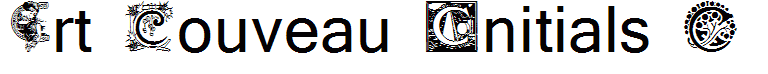 Art Nouveau Initials C