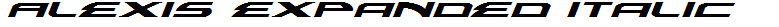 Alexis Expanded Italic