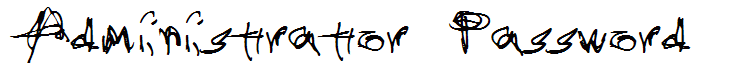 Administrator Password