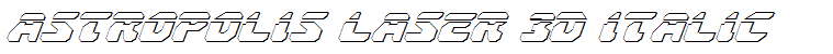 Astropolis Laser 3D Italic