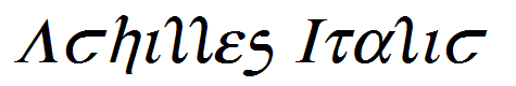Achilles Italic