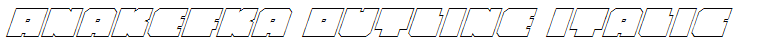 Anakefka Outline Italic
