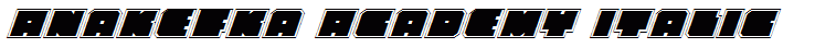 Anakefka Academy Italic