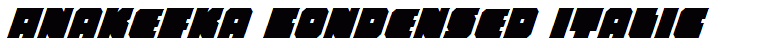 Anakefka Condensed Italic