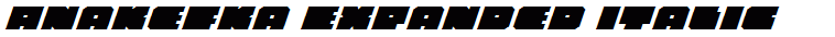 Anakefka Expanded Italic