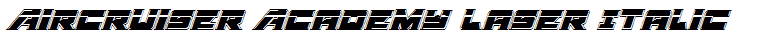 Aircruiser Academy Laser Italic