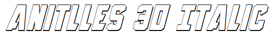 Anitlles 3D Italic