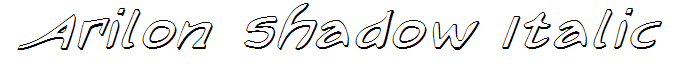 Arilon Shadow Italic