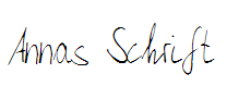 Annas Schrift