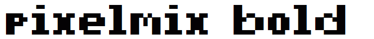 pixelmix bold