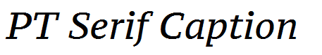 PT Serif Caption