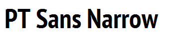 PT Sans Narrow