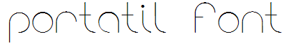 portatil font