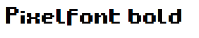 Pixelfont bold