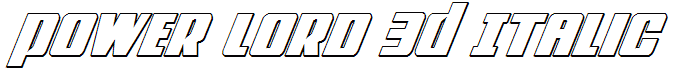 Power Lord 3D Italic