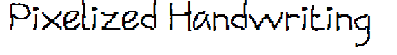Pixelized Handwriting