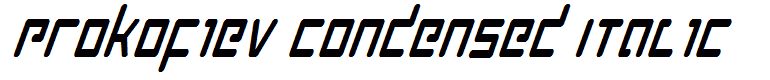 Prokofiev Condensed Italic
