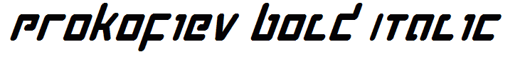 Prokofiev Bold Italic