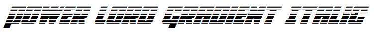 Power Lord Gradient Italic